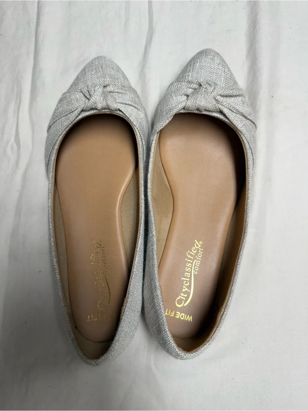 Cityclassified Silver Pointed Knot Flats